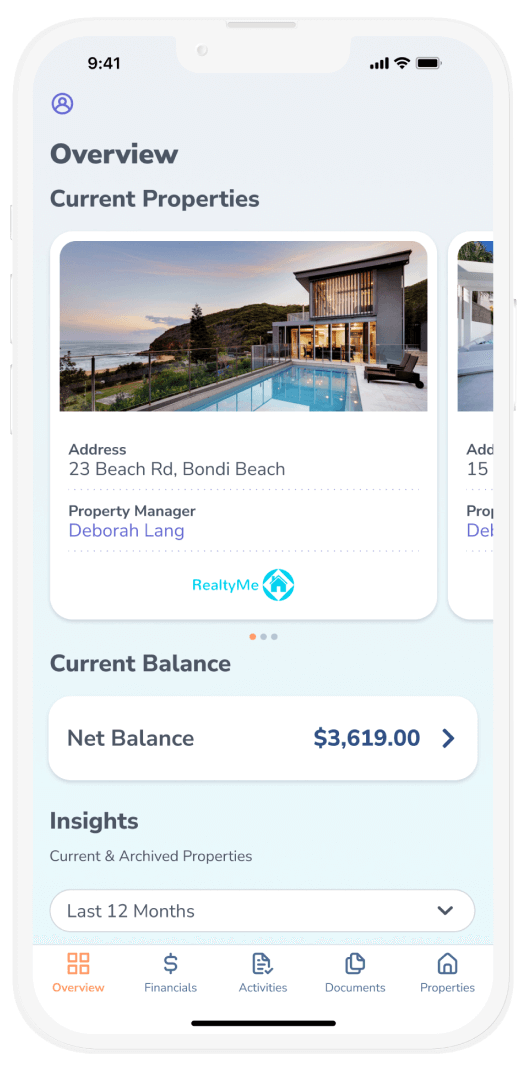 PropertyMe Owner mobile app