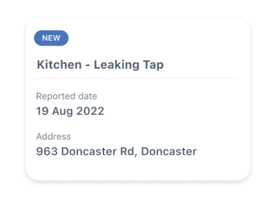 App screenshot of leaking tap section