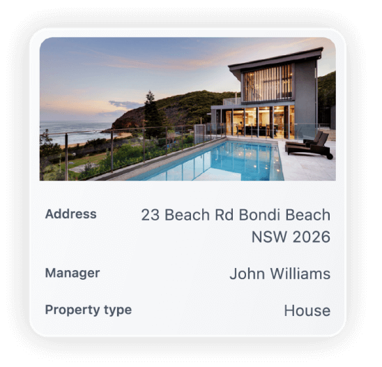 App screenshot of property info