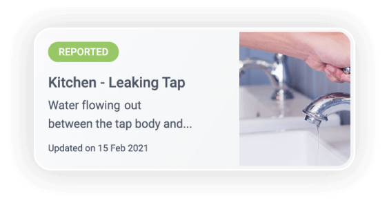 App screenshot of Leaking Tap Section