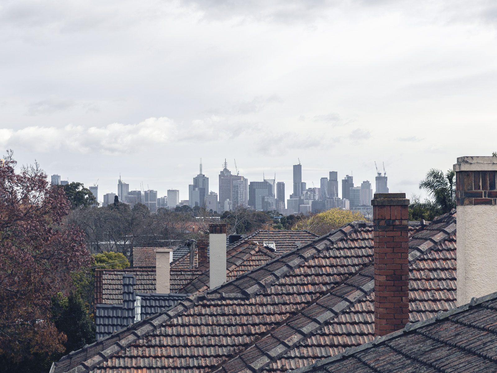 Rooftop view in Sydney from an apartment