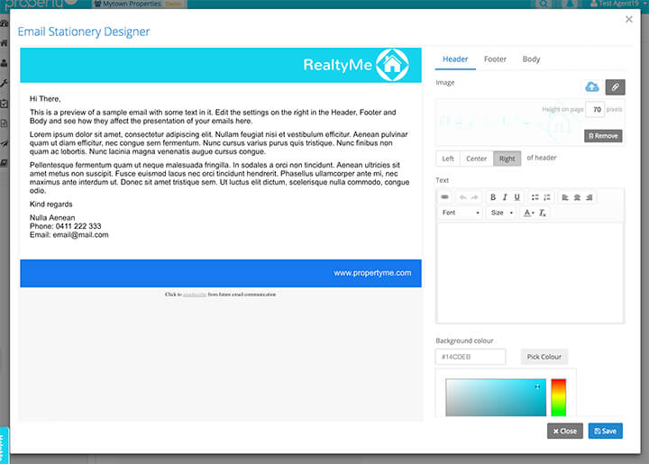 email brand