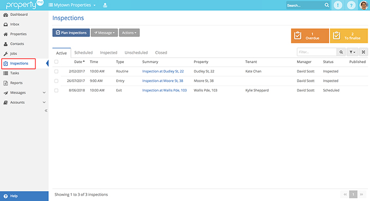 PropertyMe Inspections