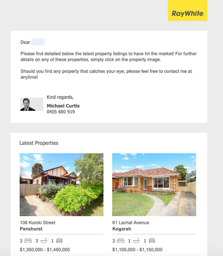 Real Estate Newsletter Ideas Property listings