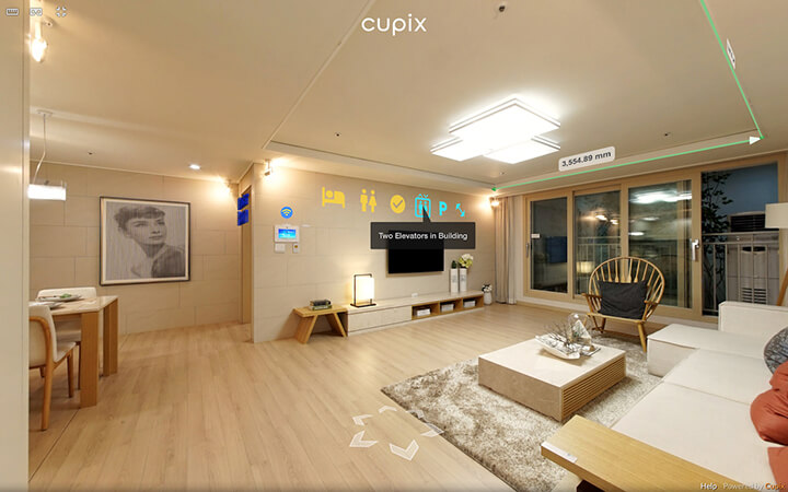 Cupix virtual reality real estate automated tour software