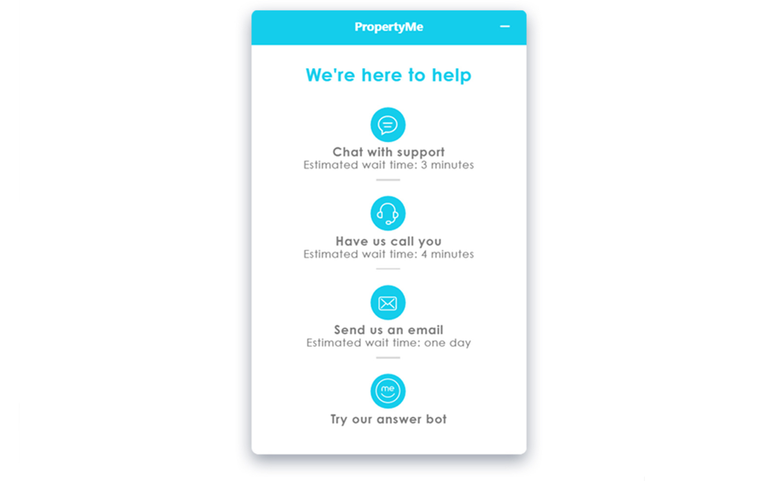PropertyMe turns 7 answer bot support
