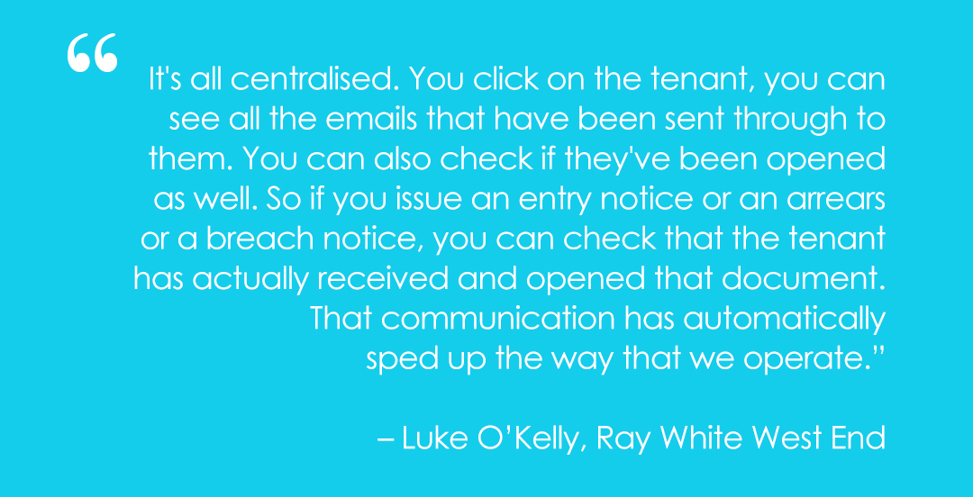 PropertyMe reviews Luke OKelly quote