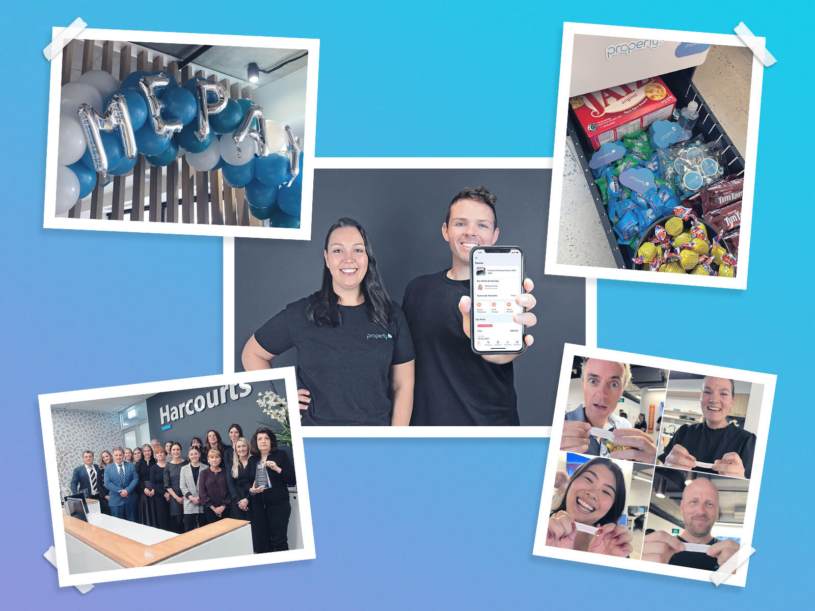 Collage from images in January at PropertyMe