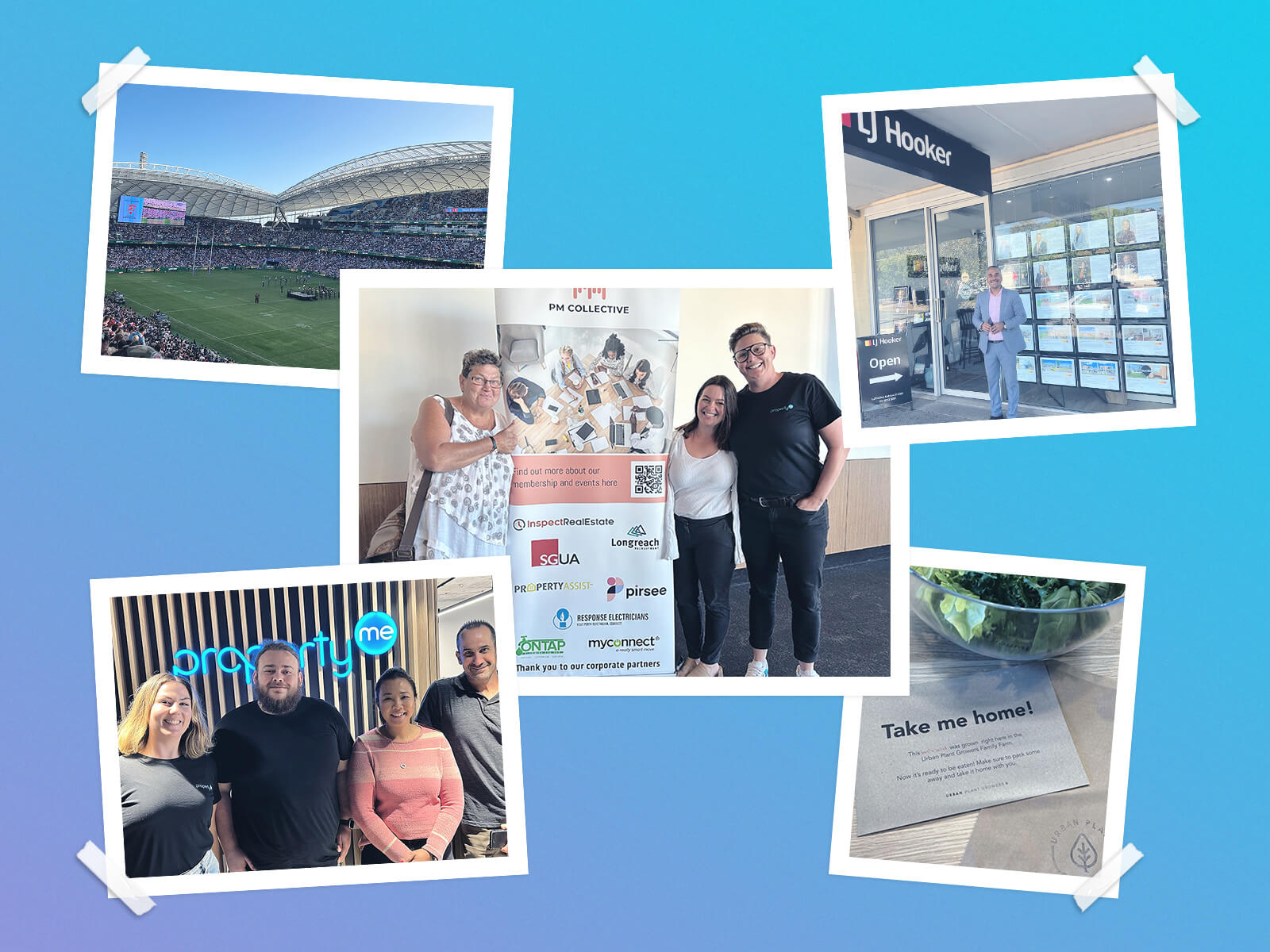 Assortment of pictures from April at PropertyMe.