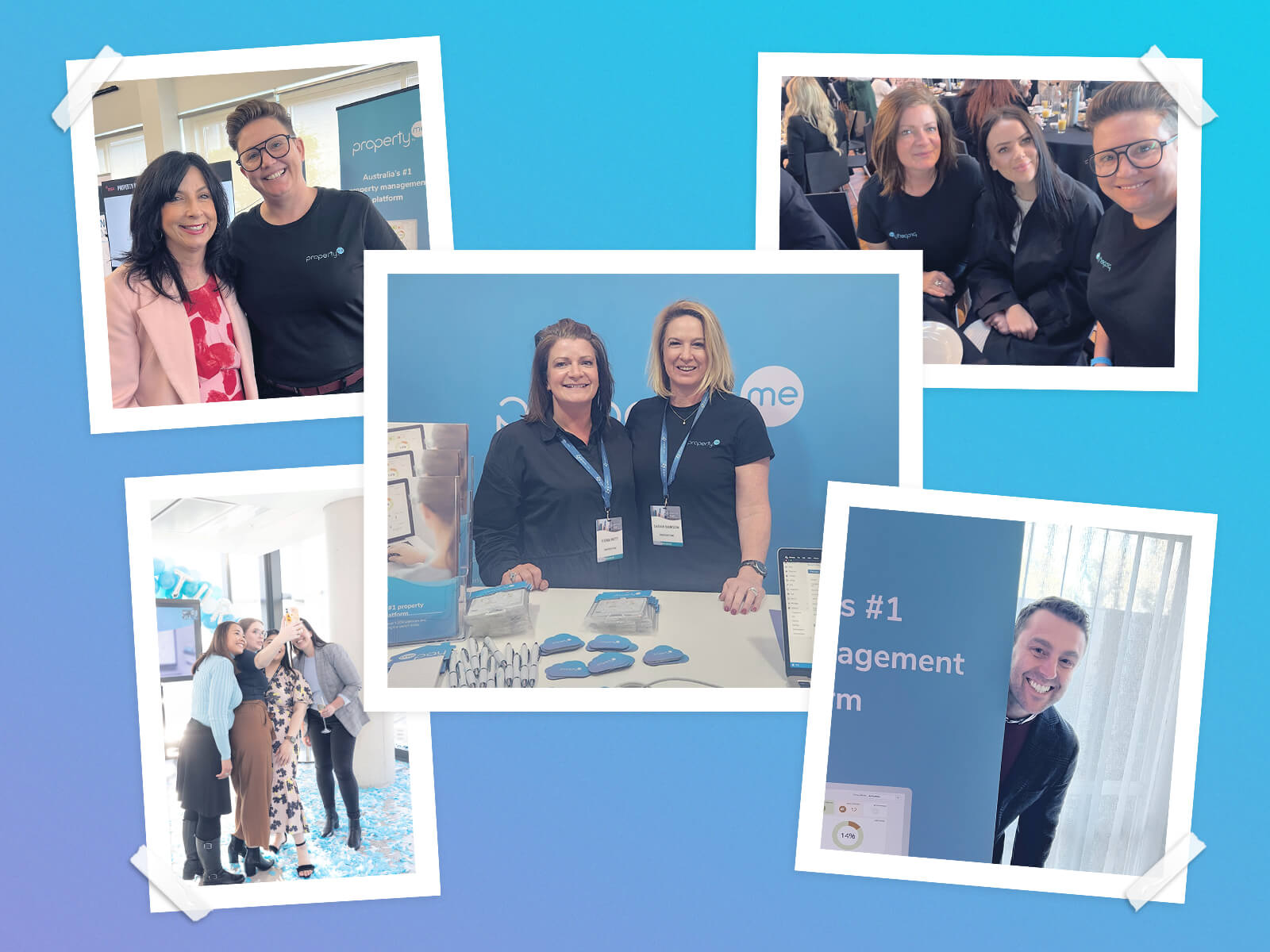 Collage of images from July at PropertyMe.