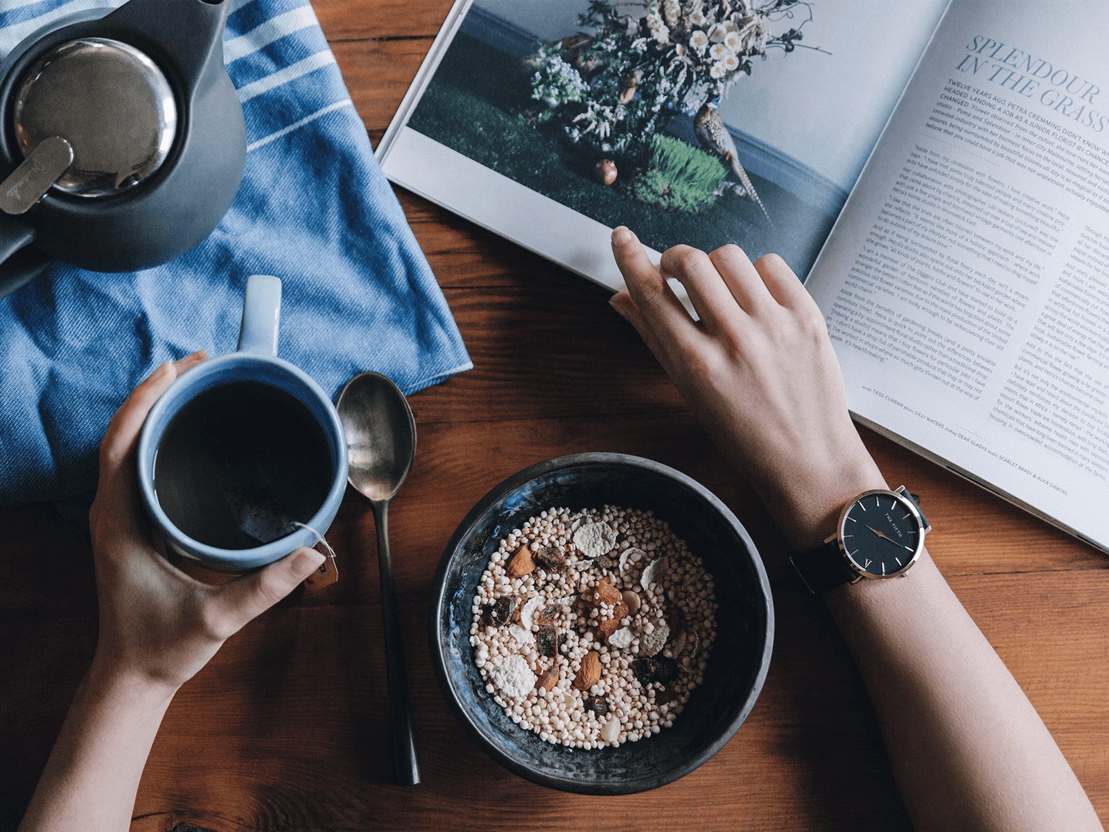 cereal and coffee