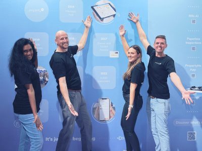 PropertyMe's Product Team at a conference