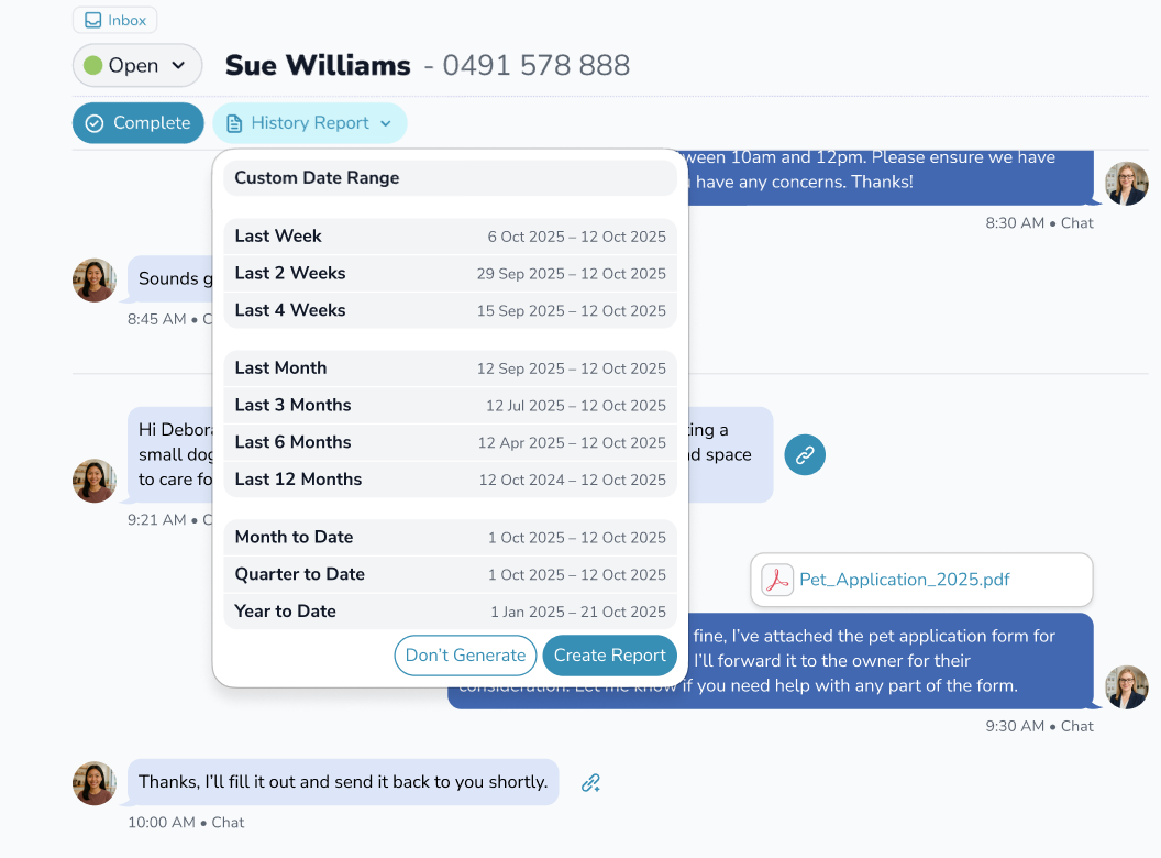 Download Chat history