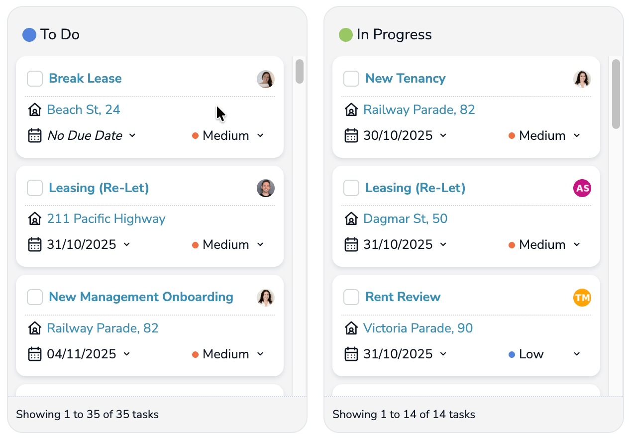 Kanban Inline Editing