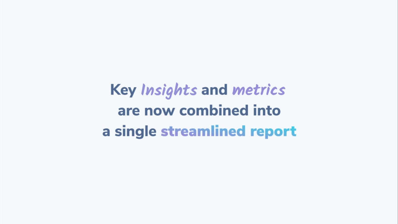 Insights & Reports Feature release