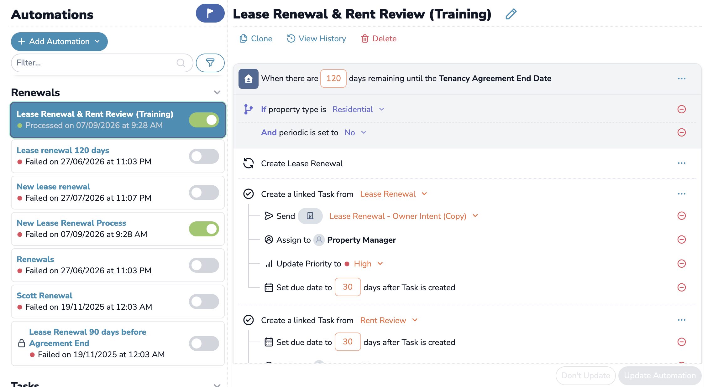 Lease Renewals: Let the reminders and tasks run themselves