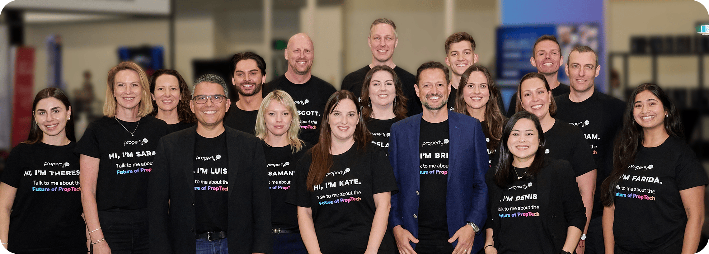The PropertyMe team (MeMates) at an event